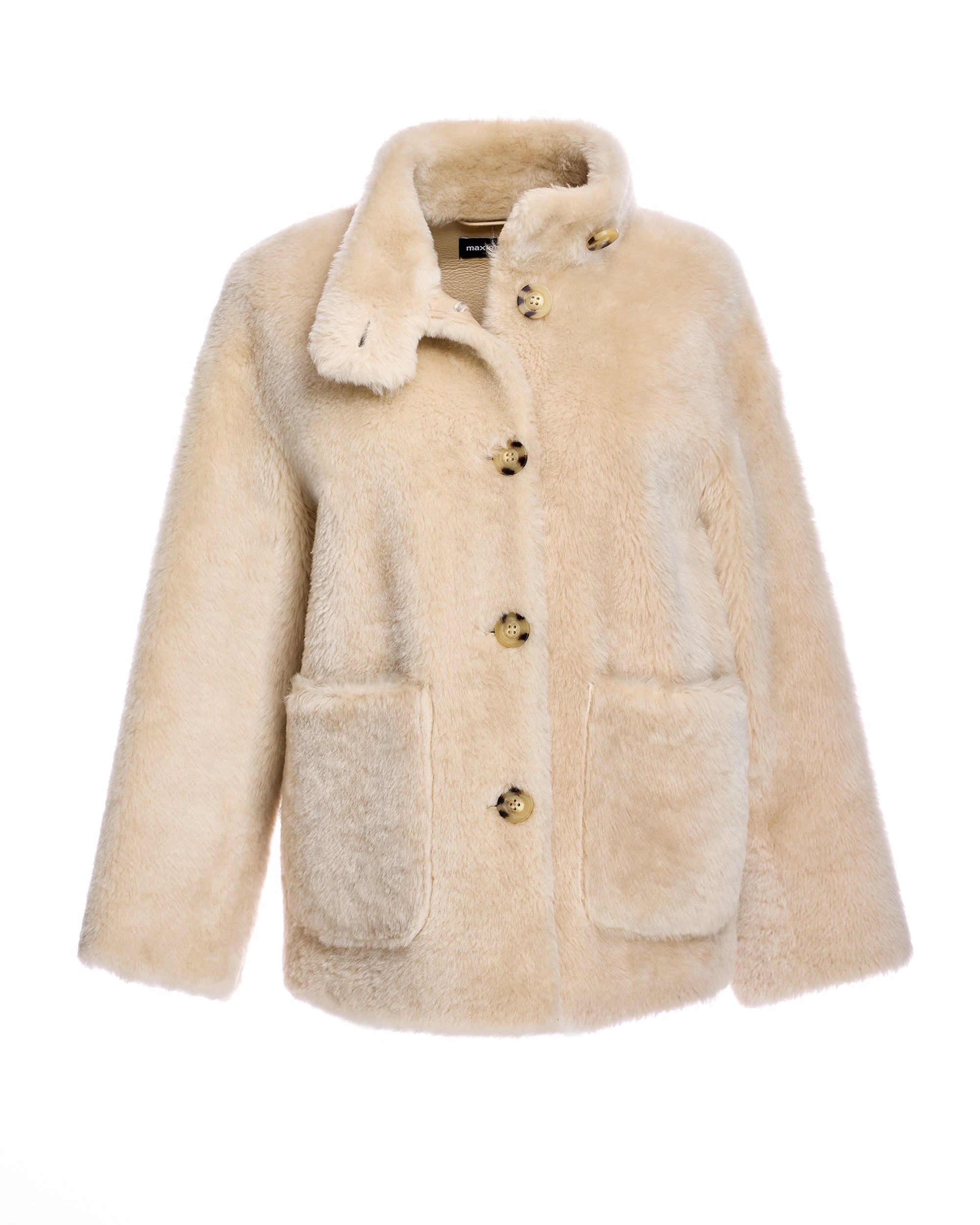 Buy Stand Collar Shearling Lamb Jacket Online | Maximilian