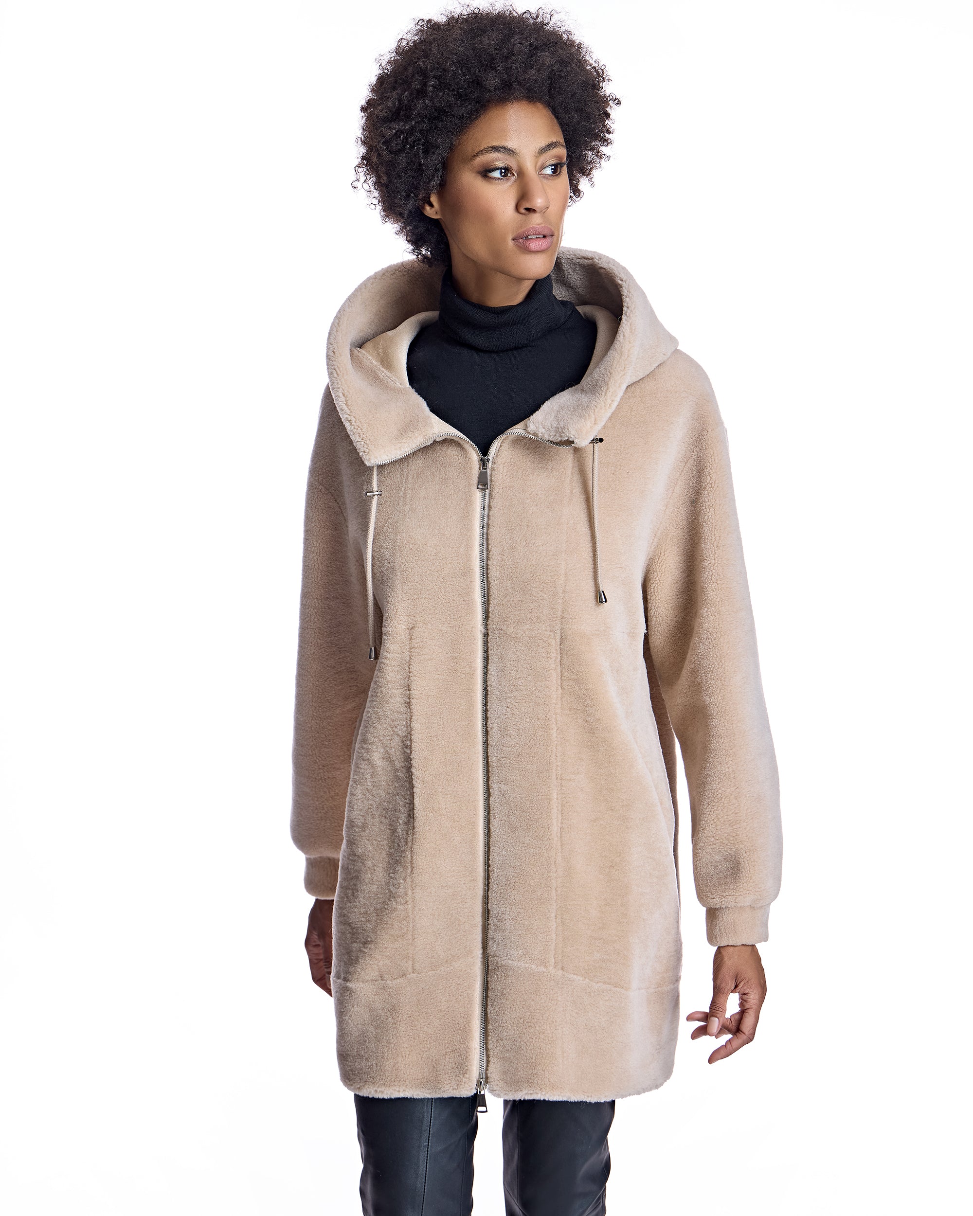 Julia & Stella by Maximilian Lamb's Wool Parka