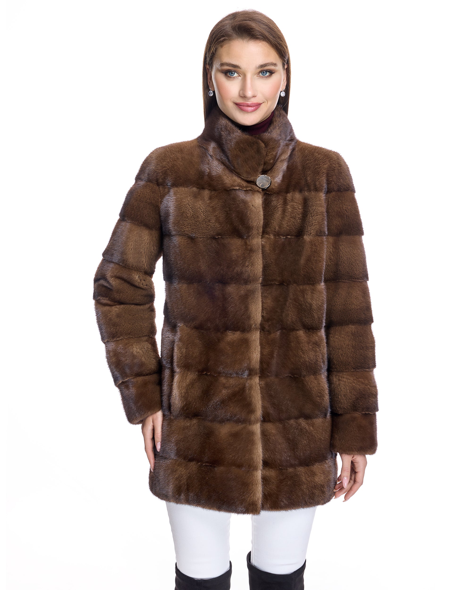 Blackglama Mink Coat with chanel collar