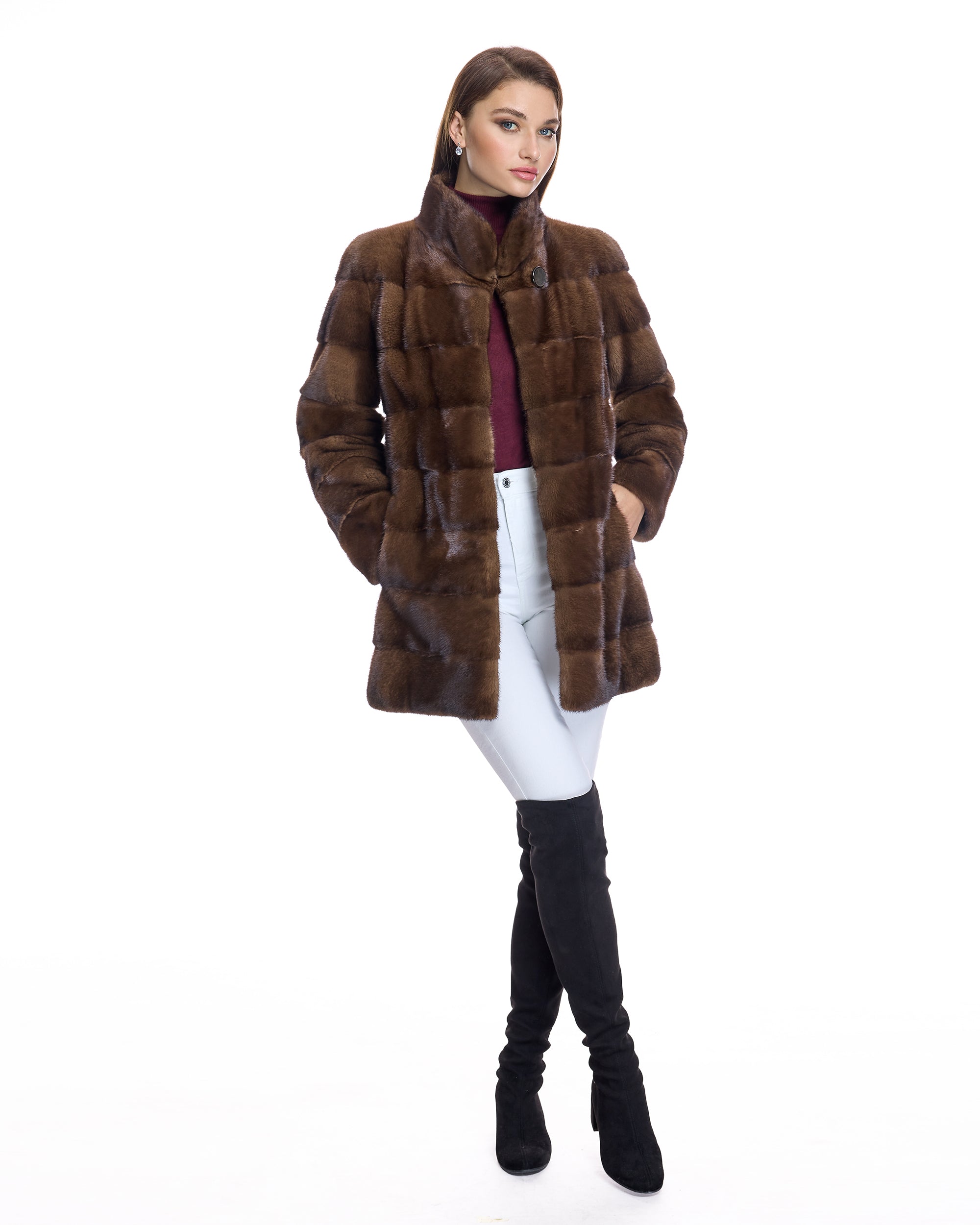 Parallel Luxury Mink Jacket - S/M