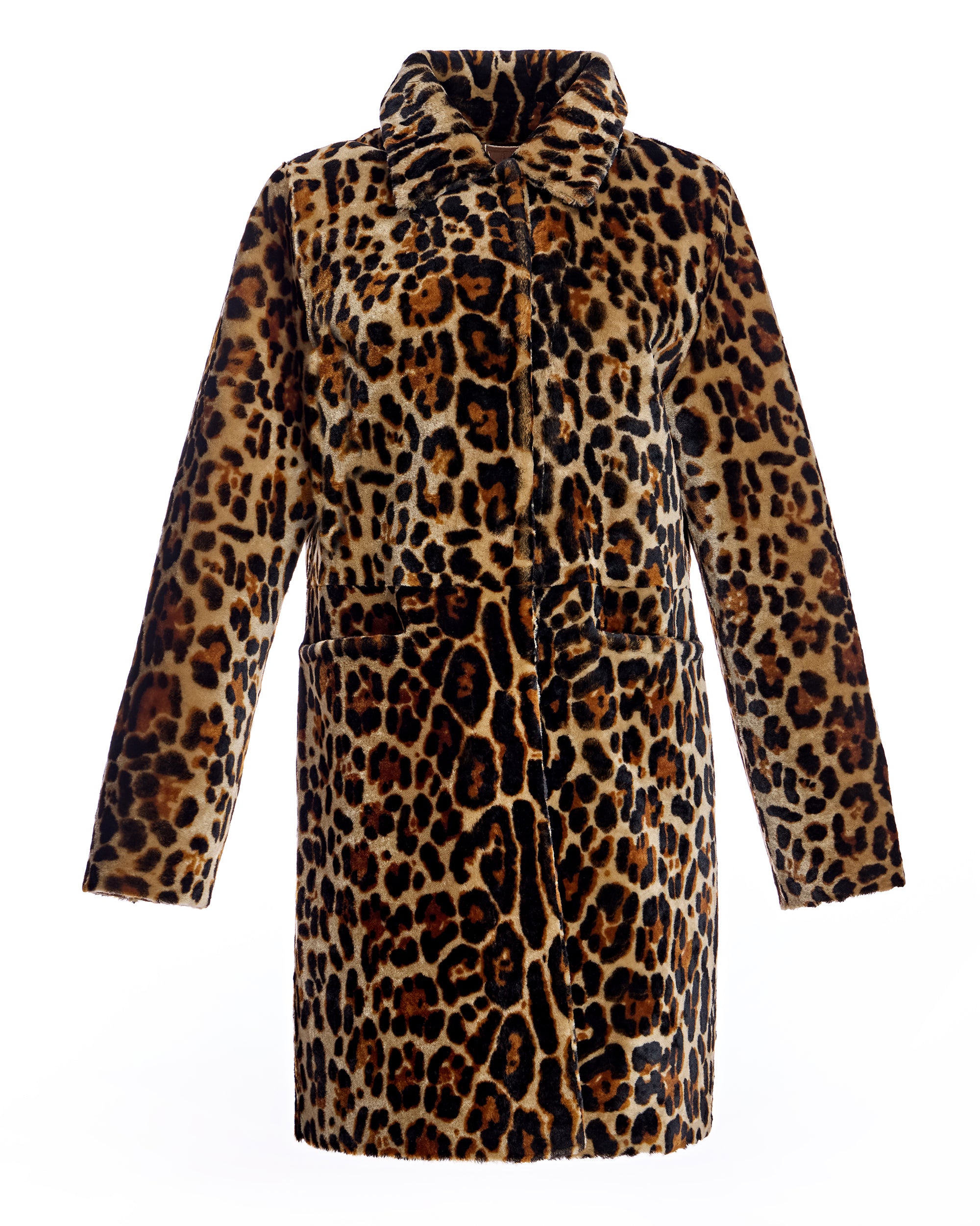 Animal Print Shearling Jacket