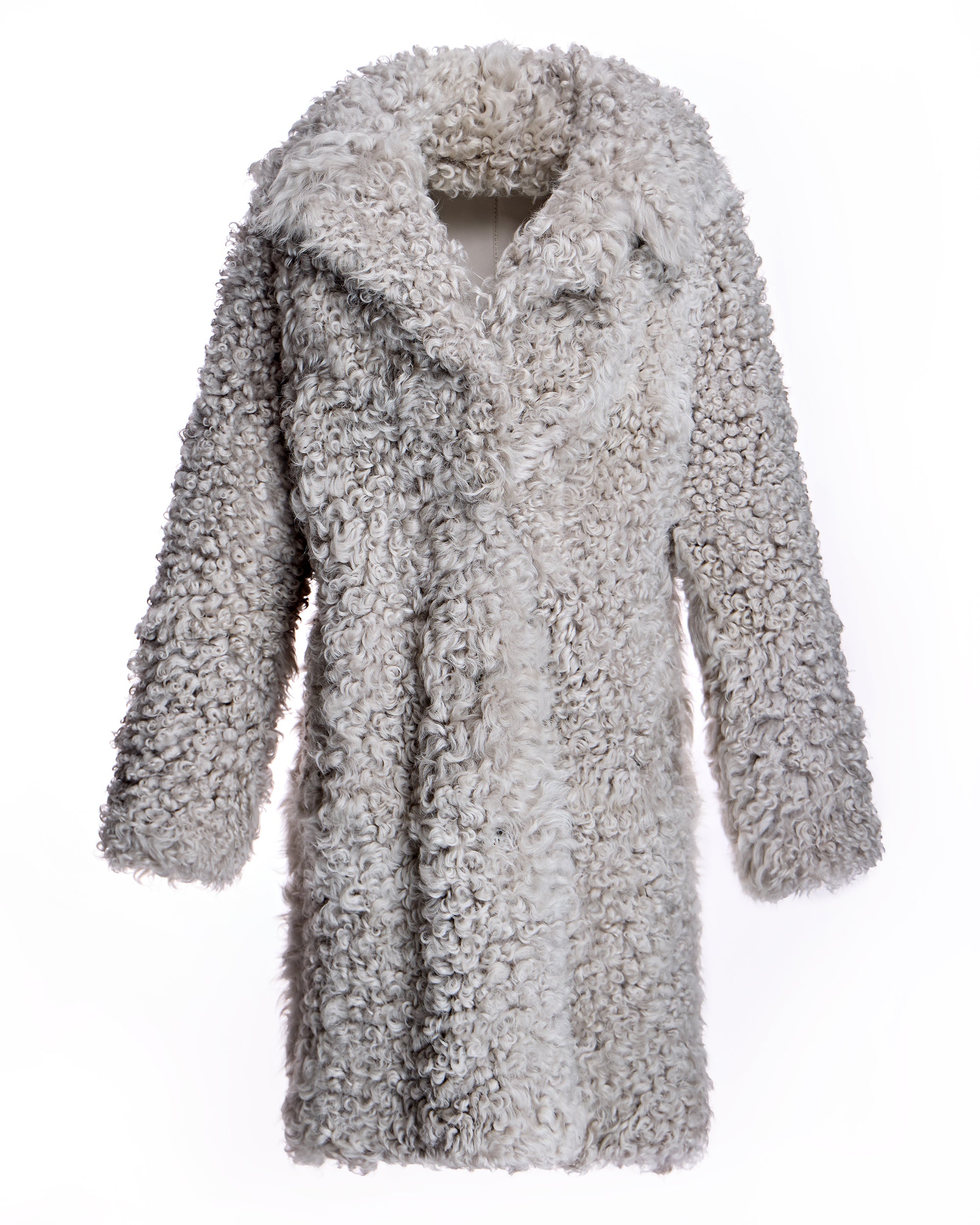 Julia & Stella by Maximilian Curly Lamb Walking Coat