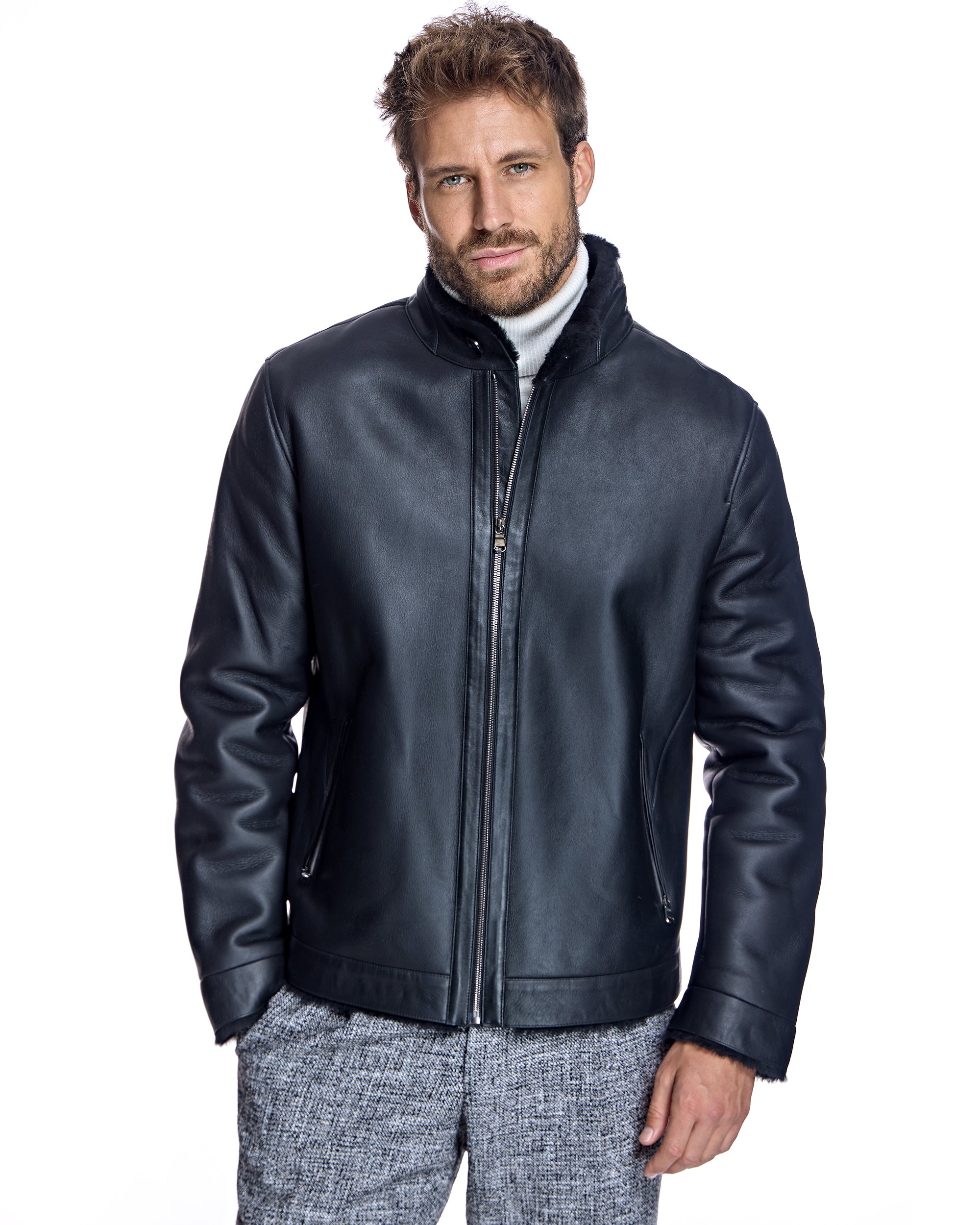 Men's Nappa Shearling Jacket