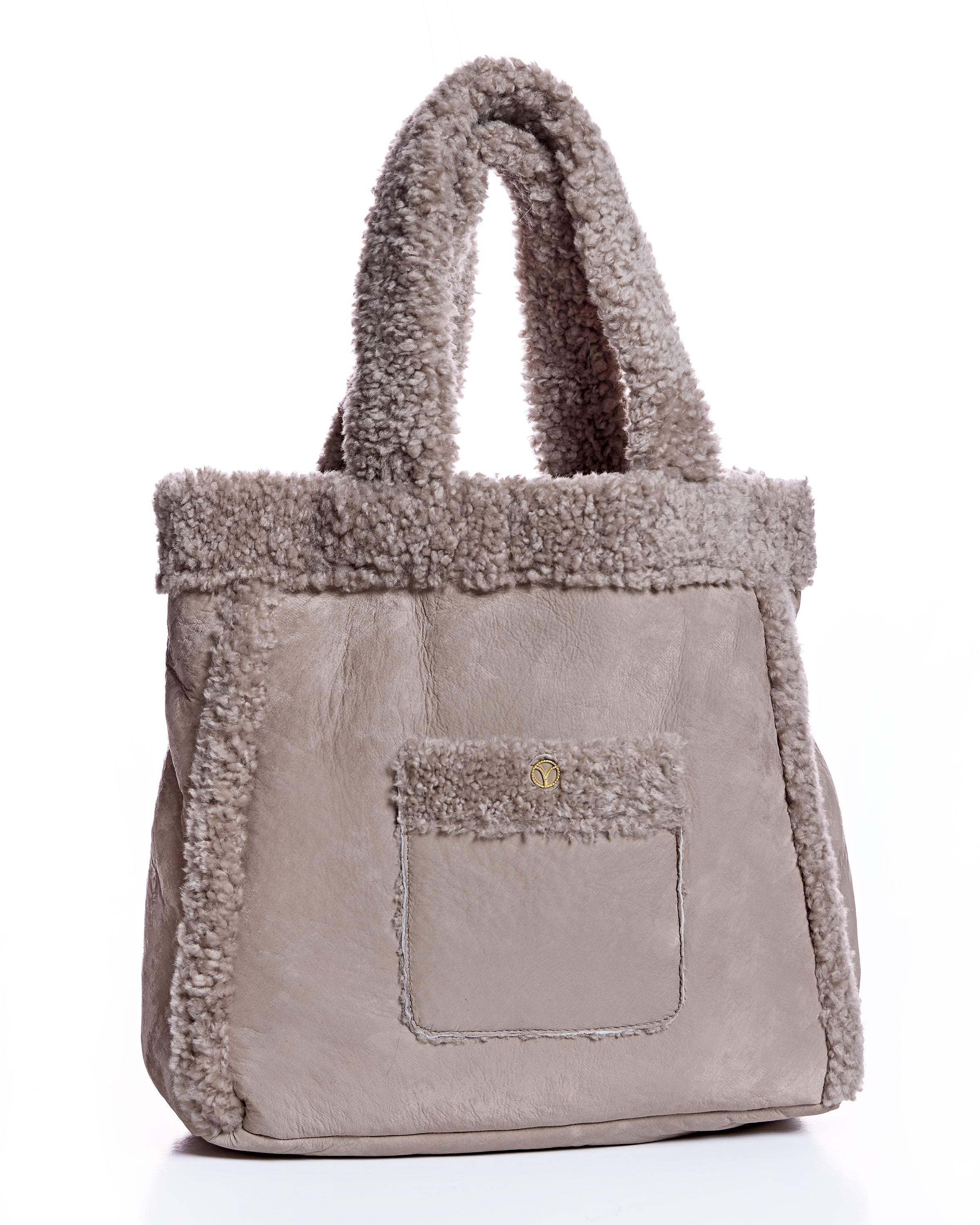 Shearling Lamb Tote Bag